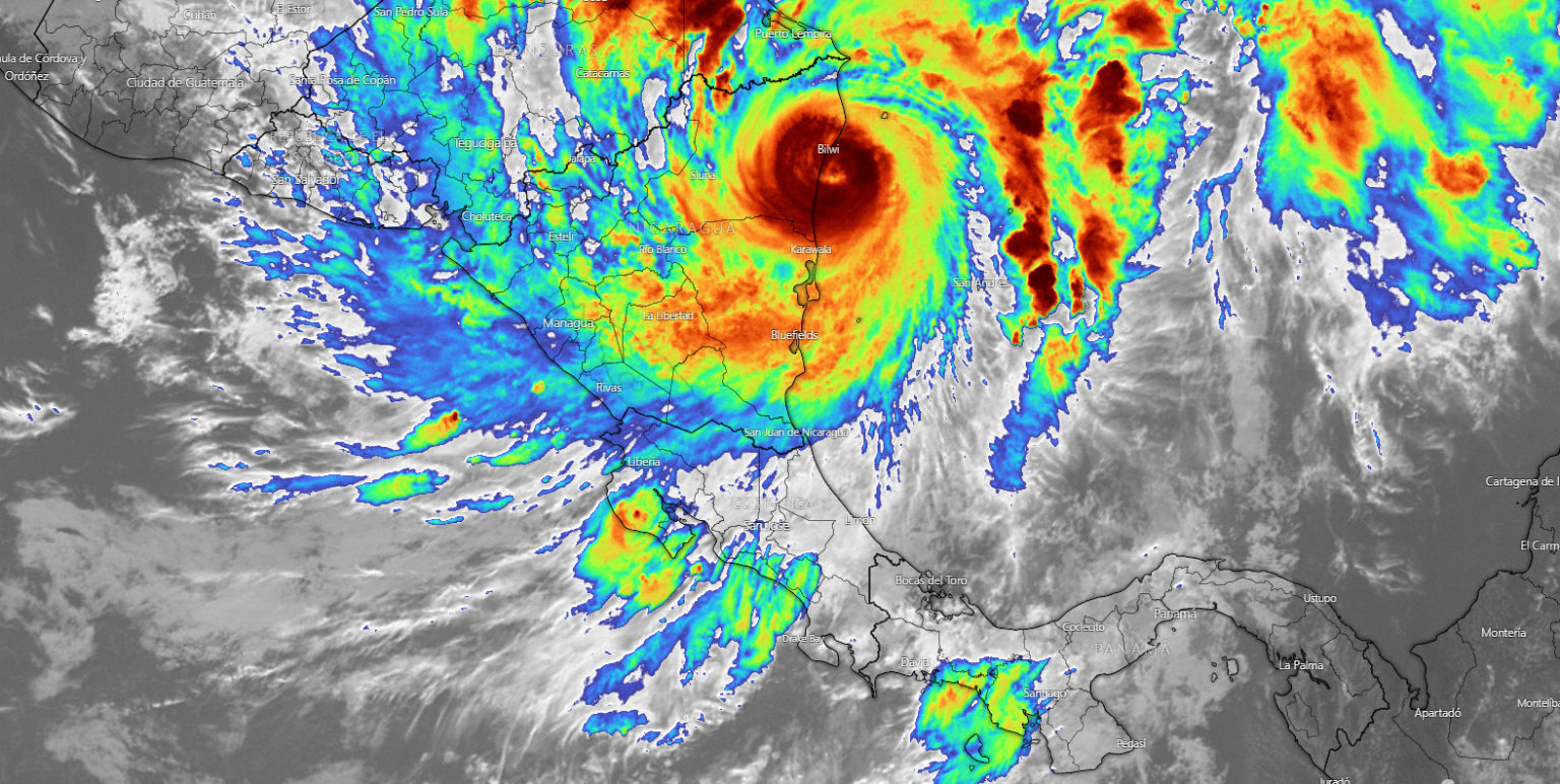 Imagen principal del artículo: Huracán Eta: CNE declara alerta naranja en Guanacaste, Pacífico Central y Upala