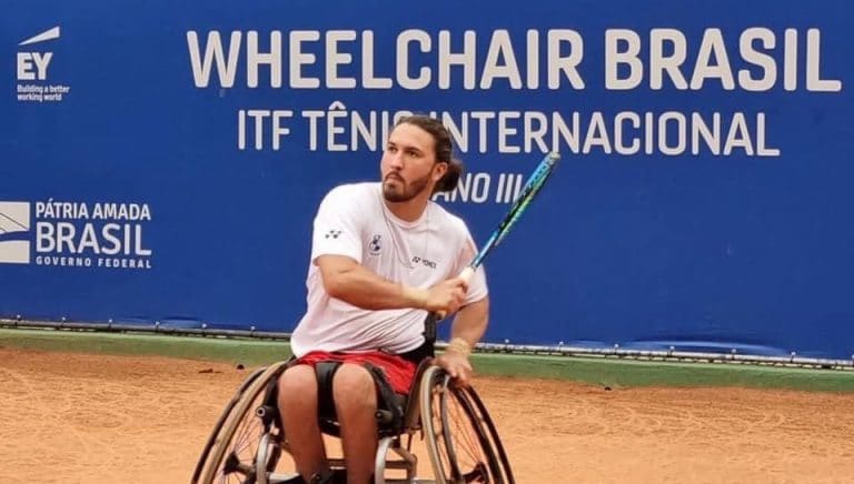 José Pablo Gil clasificó con autoridad a las semifinales del torneo Wheelchair Brasil