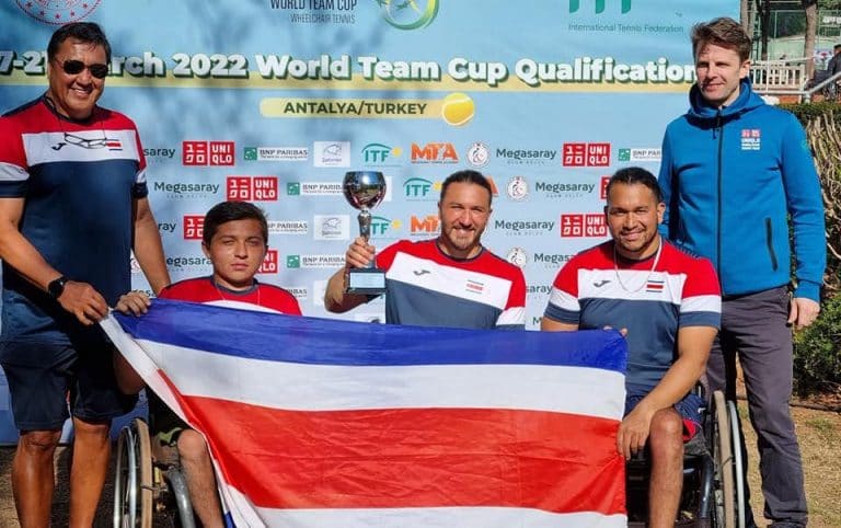 Costa Rica finalizó su participación en el Premundial de Tenis en Silla de Ruedas como el segundo mejor equipo de América