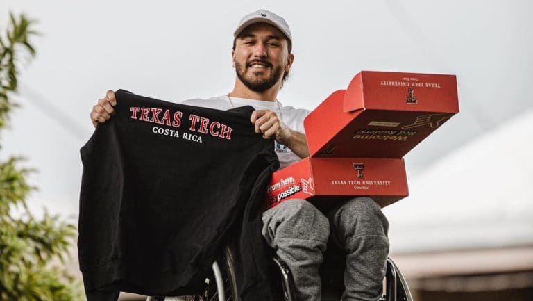 Oficial: la Universidad de Texas Tech becará al tenista paralímpico José Pablo Gil