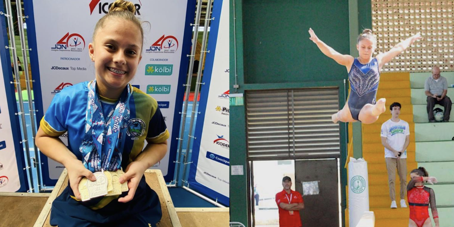 Imagen principal del artículo: Gimnasta artística más destacada de los Juegos Deportivos Nacionales tiene 14 años y ganó 5 medallas