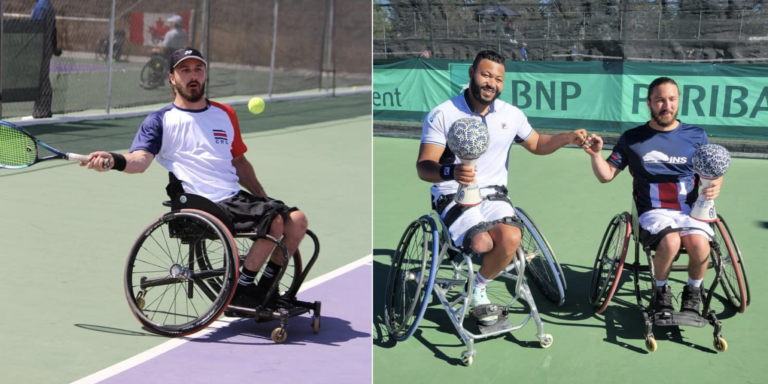 Paratenista costarricense José Pablo Gil queda subcampeón de torneo internacional en México