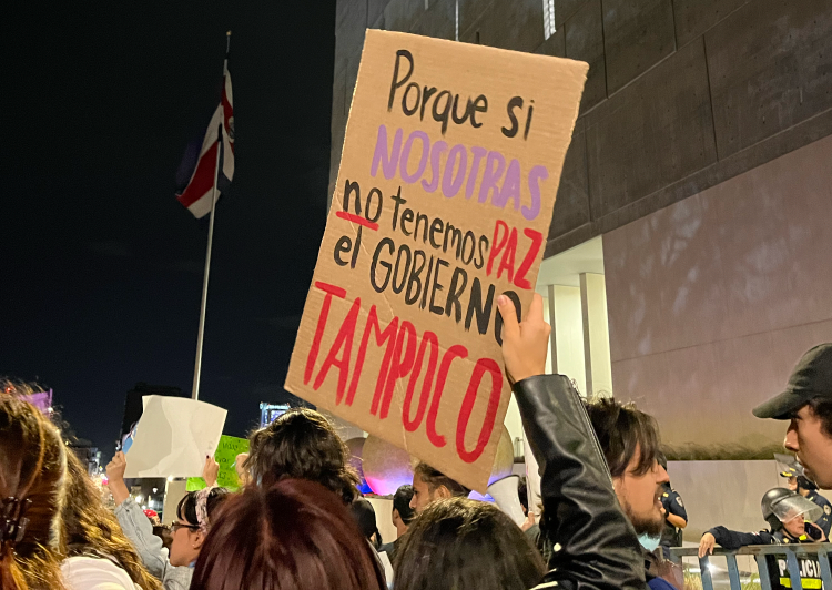 Galería del #8M: Por la defensa de los derechos y por las que ya no están, mujeres tiñen de morado a San José