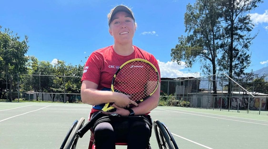 Imagen principal del artículo: Paratenista tica Valeria Valverde se corona subcampeona de dobles en el Abierto de Bogotá