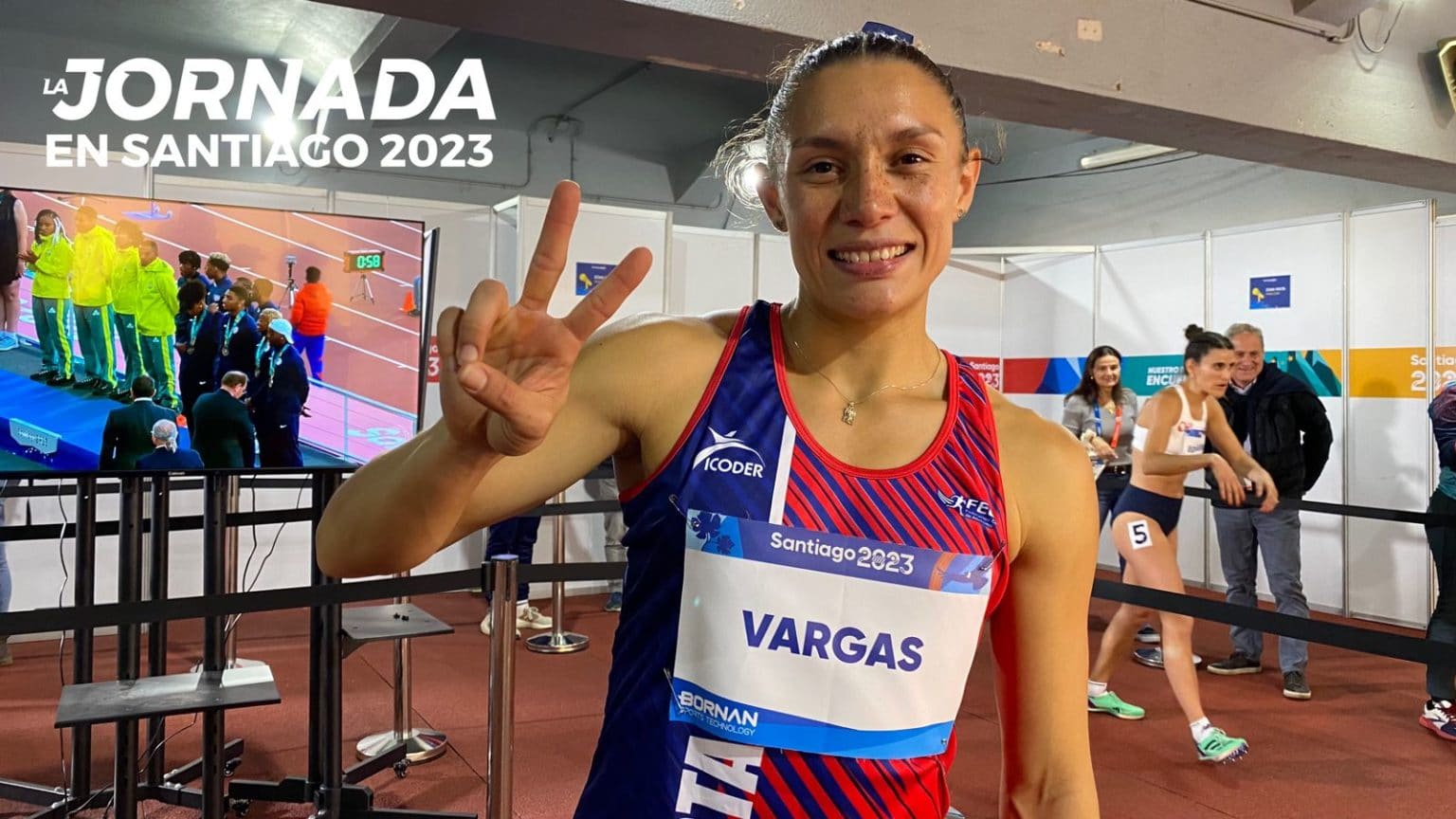 Imagen principal del artículo: Andrea Vargas clasifica a la final de los 100 metros con vallas en los Juegos Panamericanos
