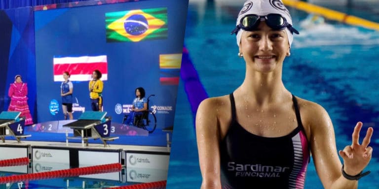 Turrialbeña Ariana Coto gana histórica medalla en las Series Mundiales de Paranatación