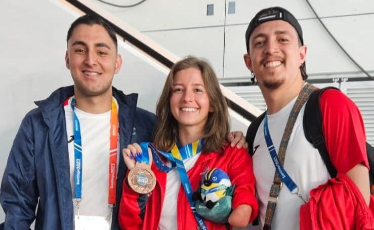 Paranadadora costarricense Camila Haase gana medalla de bronce en los Juegos Parapanamericanos