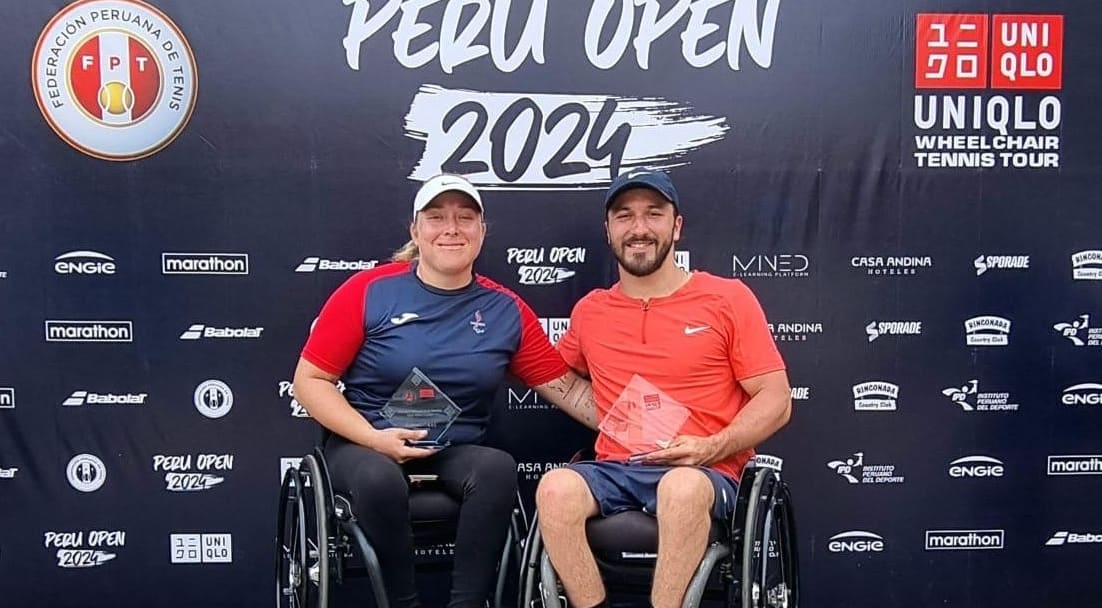 Imagen principal del artículo: Paratenistas ticos José Pablo Gil y Valeria Valverde se proclaman campeones del Abierto de Perú 2024