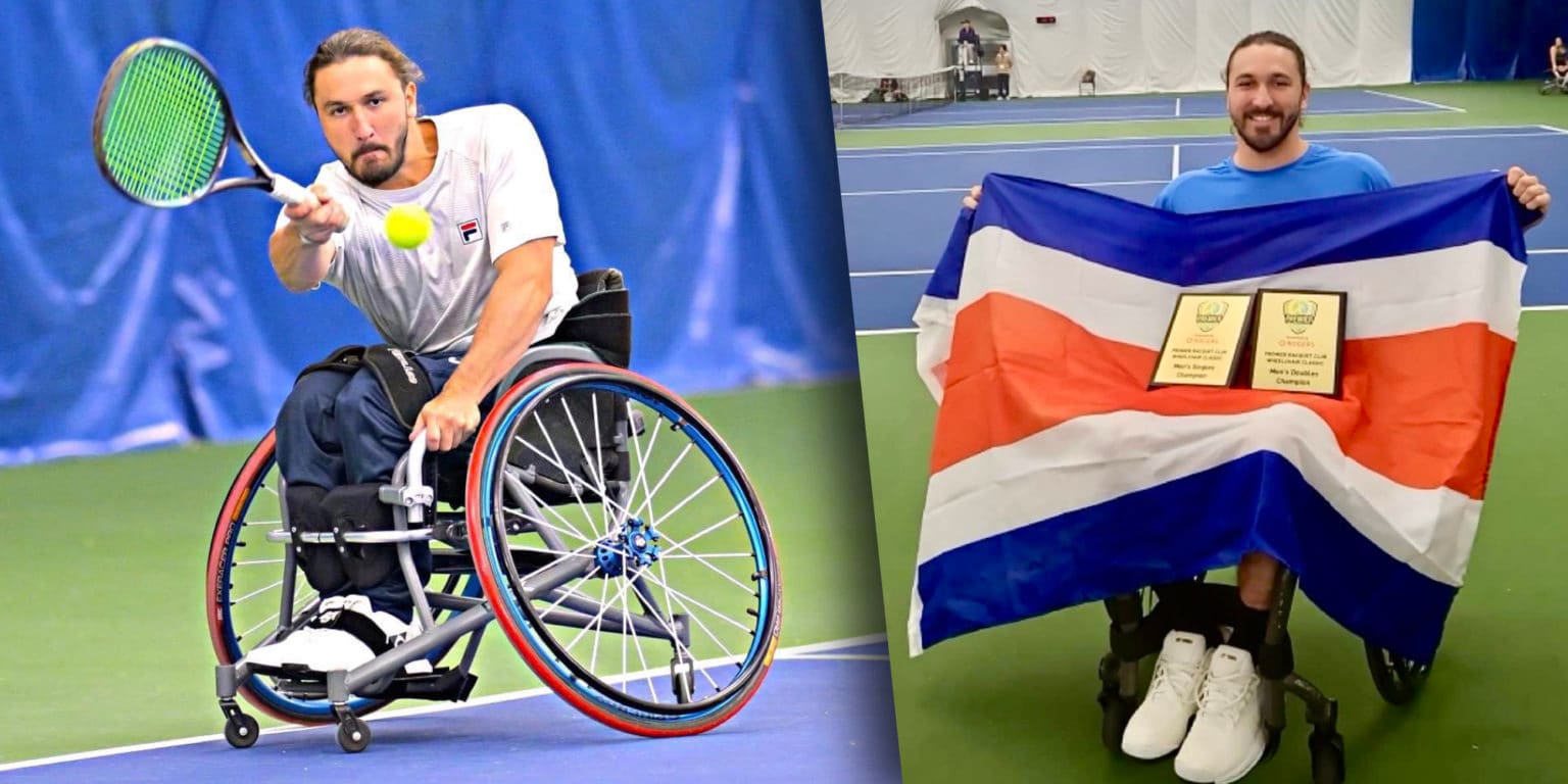 Imagen principal del artículo: Paratenista tico José Pablo Gil queda campeón de dobles y singles en Canadá
