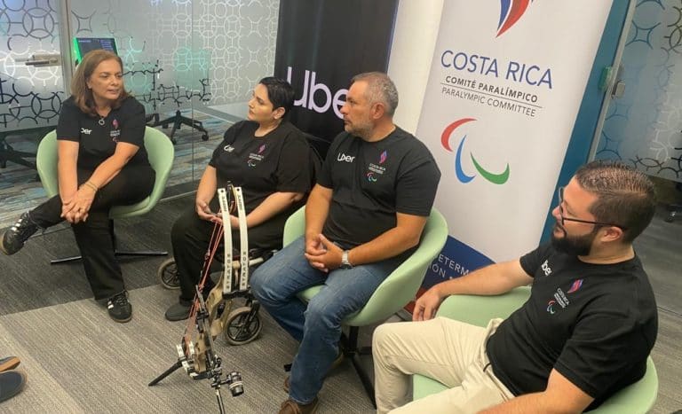 Uber se convierte en patrocinador del equipo paralímpico de Costa Rica a falta de 22 días para el inicio de París 2024
