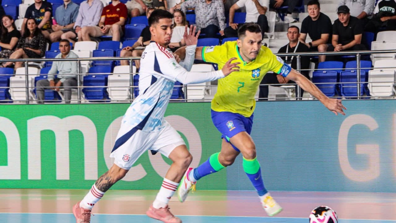 Imagen principal del artículo: Costa Rica se despide del Mundial de Fútsal 2024 luchando ante Brasil en octavos de final