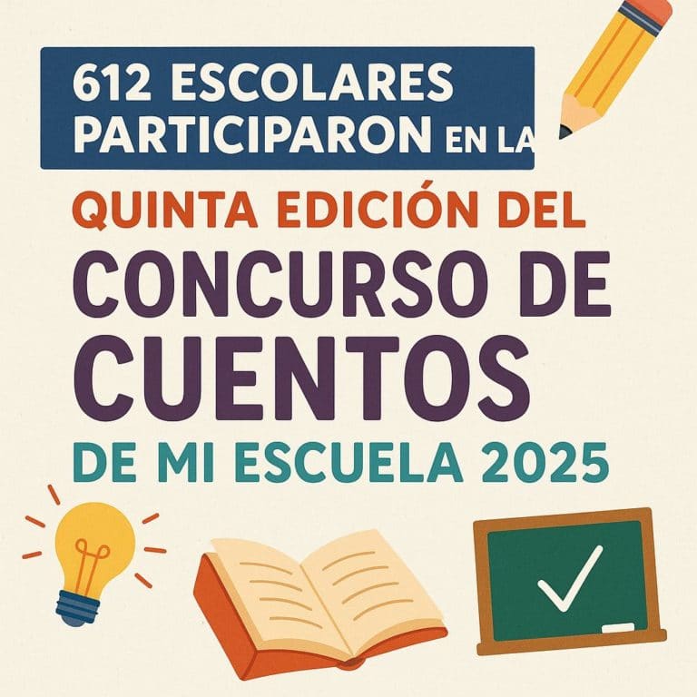 Tres niñas ganan la quinta edición del concurso nacional “Cuentos de mi escuela” 2025