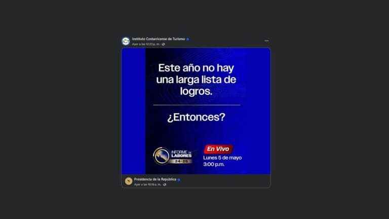 Canatur reprocha uso de cuenta oficial del ICT para publicar anuncios del informe presidencial