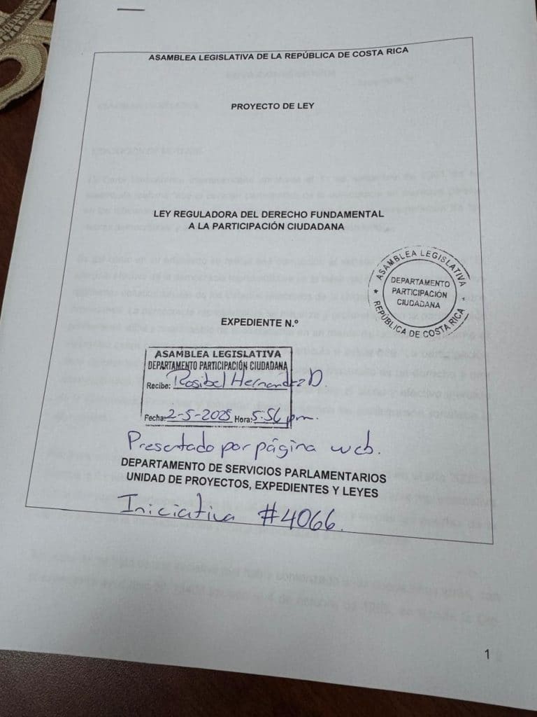 Una ley para que las personas ciudadanas seamos respetadas en democracia