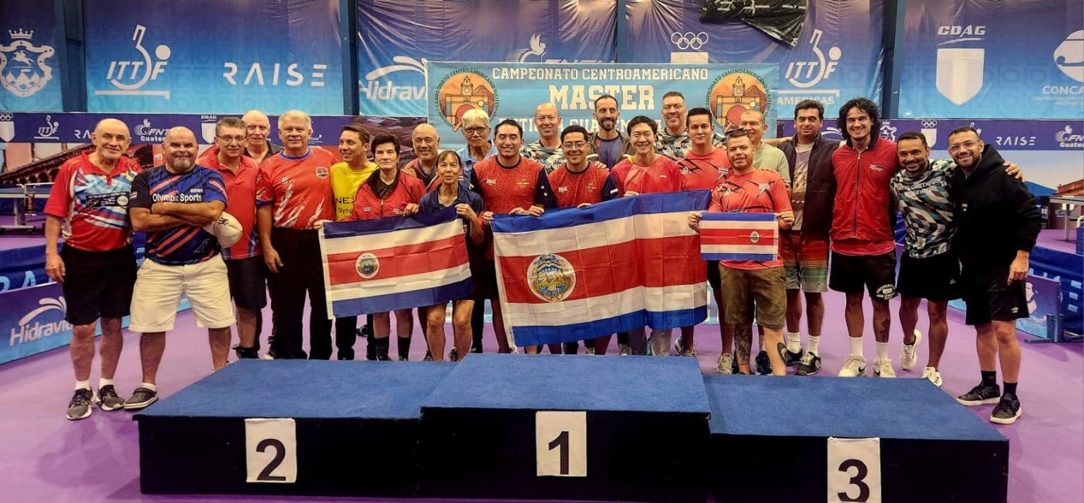 Imagen principal del artículo: Costa Rica queda subcampeón en el Campeonato Centroamericano Máster de Tenis de Mesa