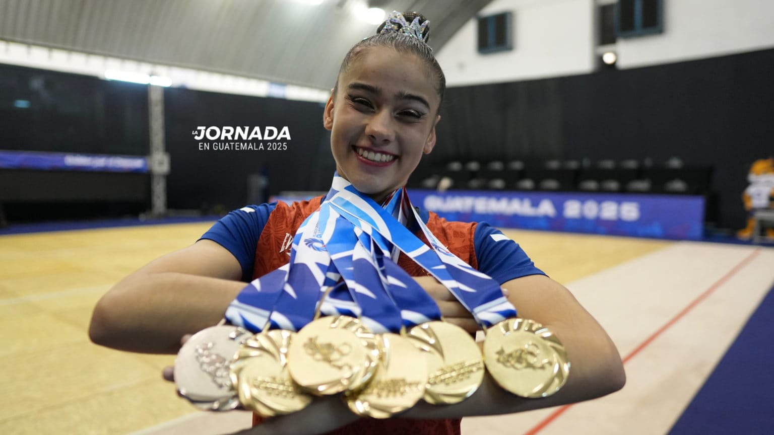 Imagen principal del artículo: Gloriana Sánchez hace historia con cinco oros y una plata en el debut de la gimnasia rítmica centroamericana
