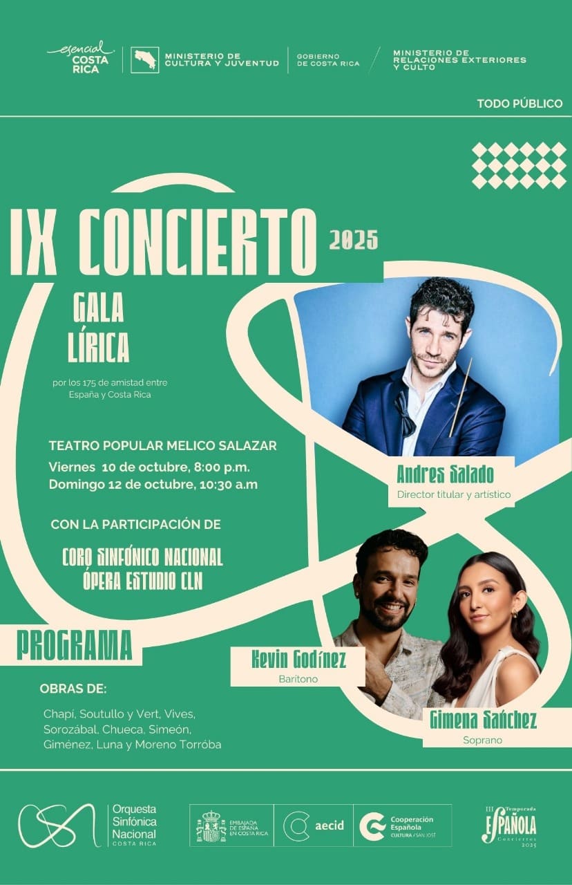Imagen principal del artículo: Costa Rica y España celebran 175 años de amistad con concierto en el Melico