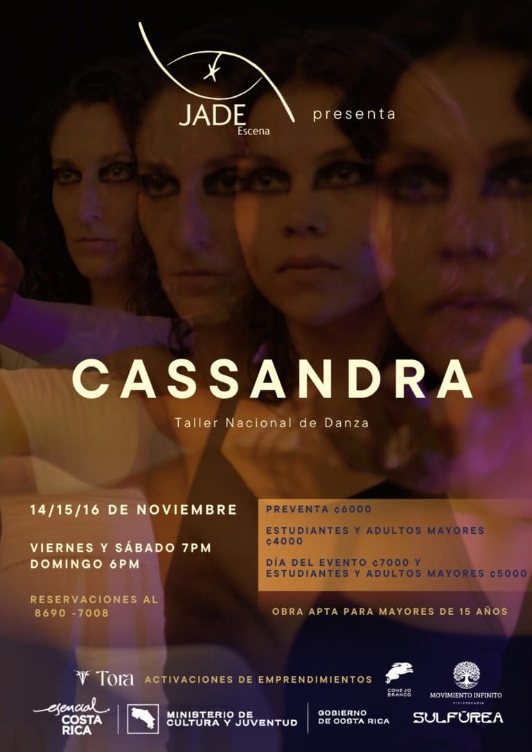 "Cassandra"nueva propuesta de JADE Escena, se presentará en el Taller Nacional de Danza 