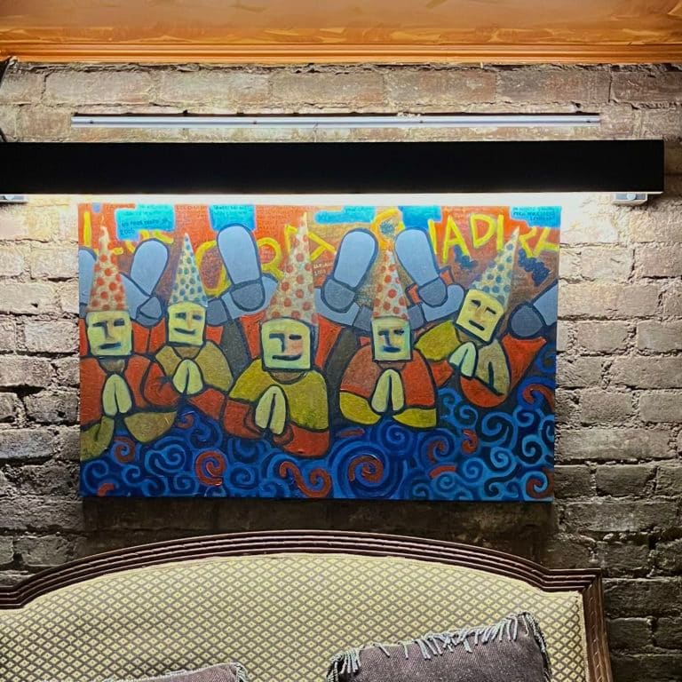 Kike Molina inaugura la exposición Pinturaz para el fin del mundo en Cantina Cothnejo Fishy