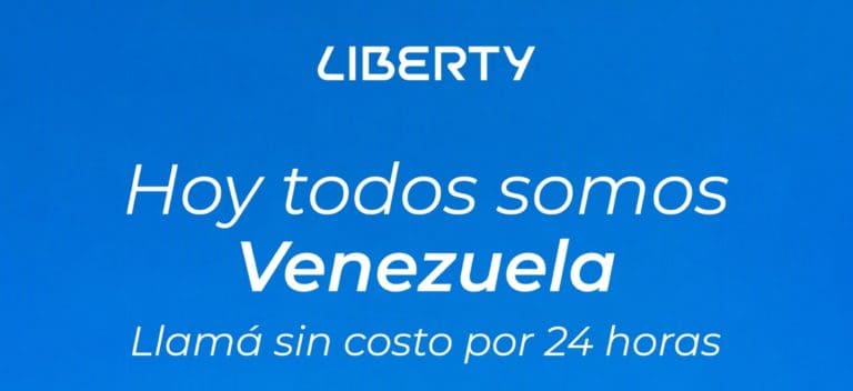Liberty habilita llamadas gratis a Venezuela por 24 horas