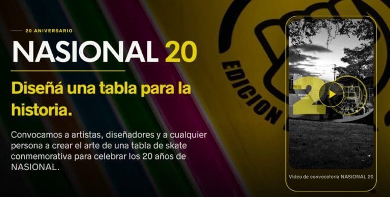 NASIONAL convoca a artistas, diseñadores y personas creativas a diseñar una tabla para la historia
