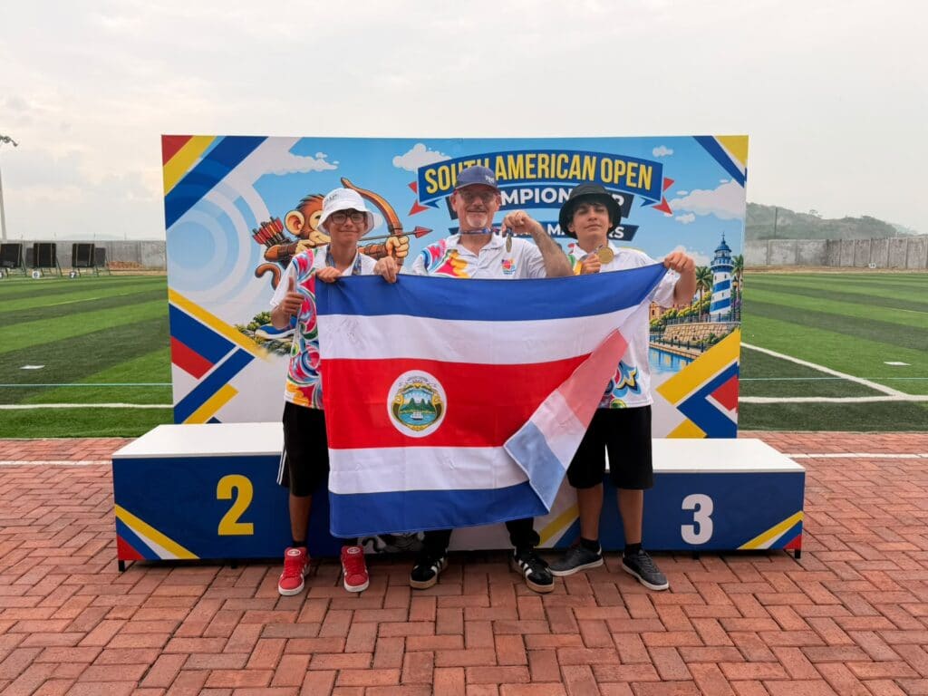 Costa Rica conquista dos oros y una plata en el Suramericano de Tiro con Arco 2026